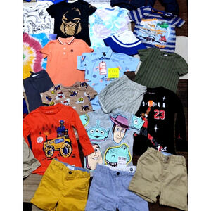 NWOT Boys Clothing Wholesale Liquidation Lot of 30pcs Box Spring/Summer Siz 2-3T